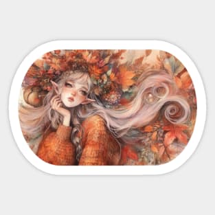 Autumn Day Dreams Sticker